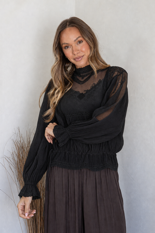Lolita Lace Blouse | Black