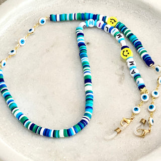 Sunglasses Chain | Necklace | Bracelet | Blue Rainbow