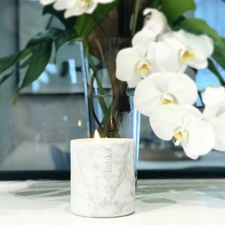Inoko Marble Candle Vessel | Large