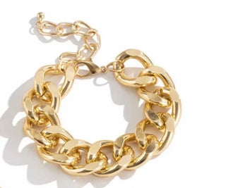 Chunky Gold Bracelet | Costume Jewelry