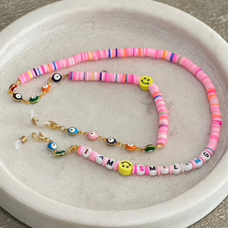 Sunglasses Chain | Necklace | Bracelet | Pink Rainbow