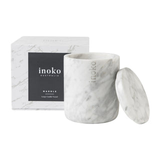 Inoko Marble Candle Vessel | Large