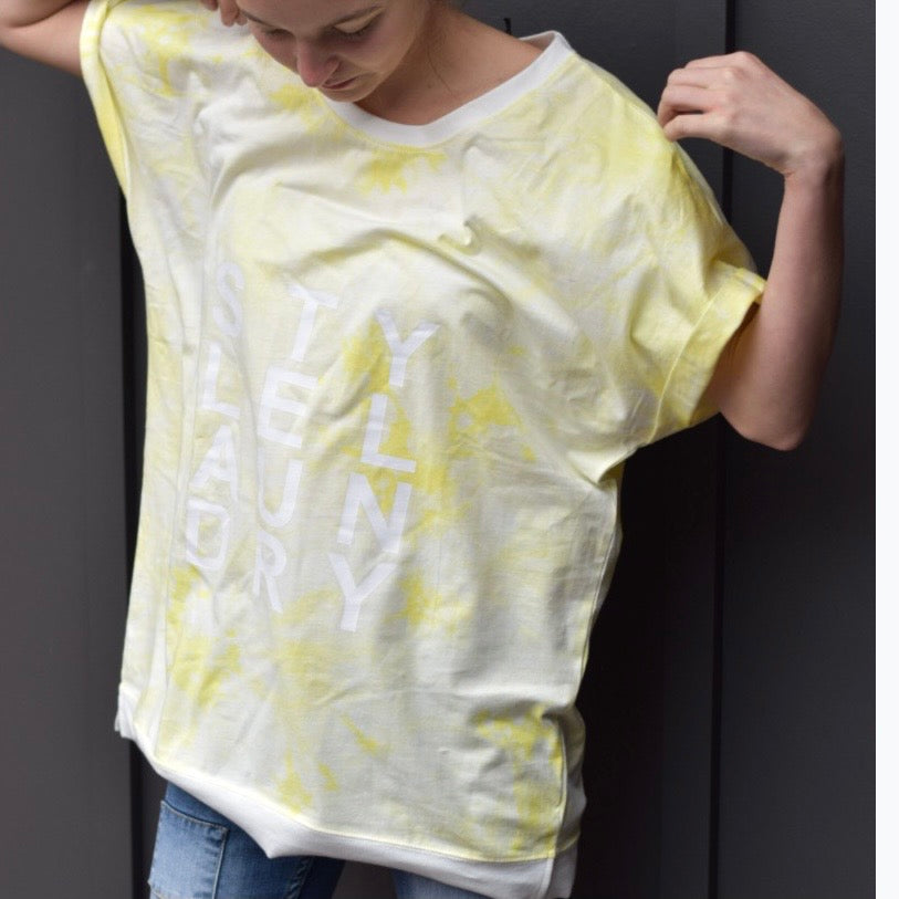 Tie Dye Slouchy Tee | Lemon