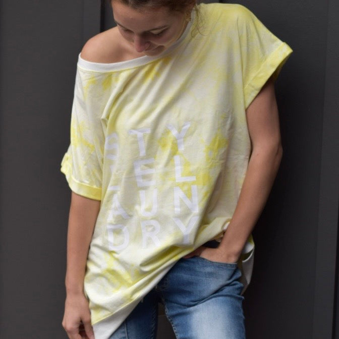 Tie Dye Slouchy Tee | Lemon
