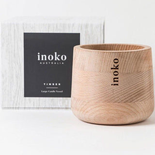 Inoko Timber Candle Vessel  | Large